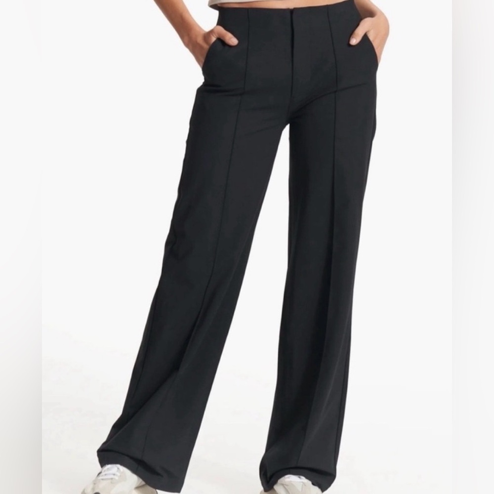 Vuori Meta Black Wide Leg Pants